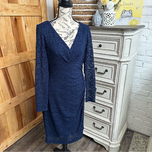 Ralph Lauren Dresses & Skirts - Navy Blue Lace Ralph Lauren Dress
